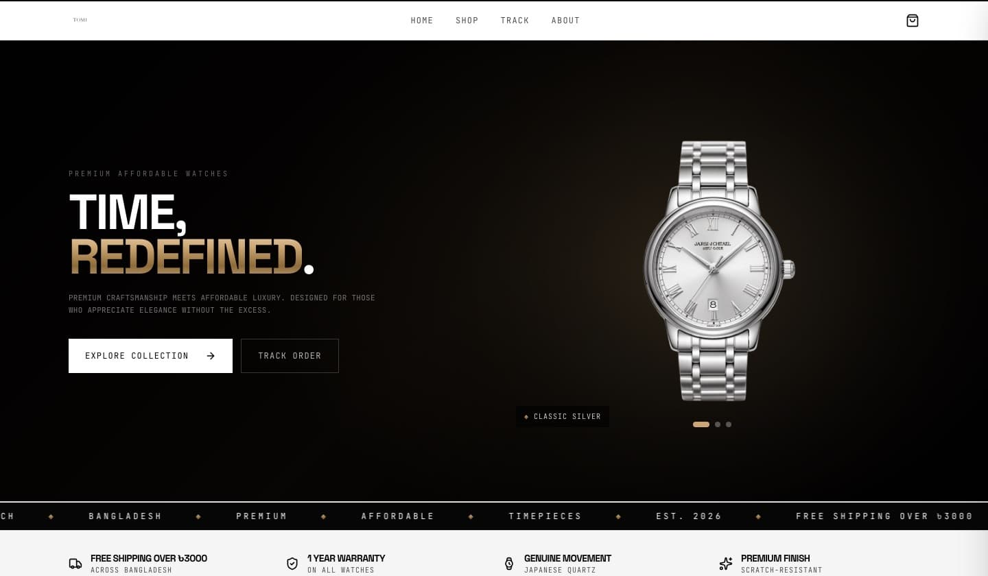 The TOMI WATCH home page